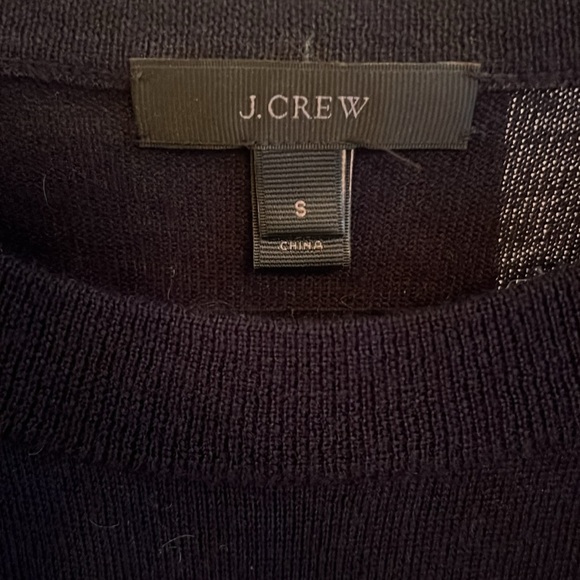 J.Crew Embroidered Tippi Sweater Size Small Navy Blue - Picture 5 of 7
